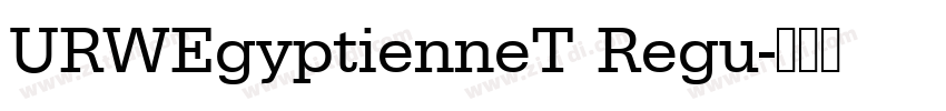 URWEgyptienneT Regu字体转换